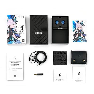 TRUTHEAR x Crinacle Zero BLUE 2 Dual Driver In-Ear, In-Ear Wired Monitor Headset for Stage, Studio or Audiophile