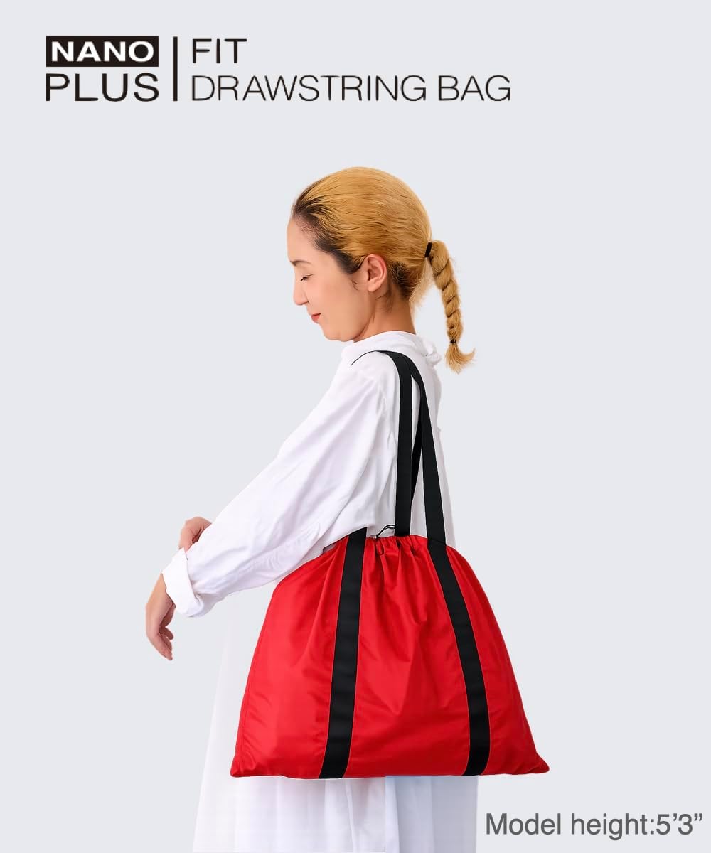 Drawstring Tote Bag – Lightweight Foldable Travel Bag with Ripstop Nylon for Gym, Laundry & Everyday Use image 2
