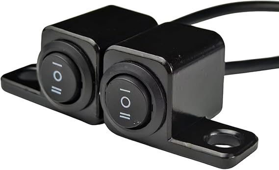 Motorcycle Headlight Switches 3 Speed Button Handlebar Mount Spotlights Motorbike Accessories Motorcycle Lighting Control Switches Aluminum