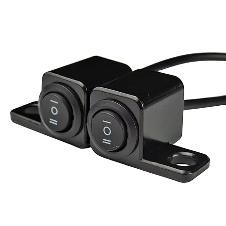 Motorcycle Headlight Switches 3 Speed Button Handlebar Mount Spotlights Motorbike Accessories Motorcycle Lighting Control Switches Aluminum