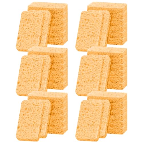 Image of 36 - Pack Non-Scratch Scrub Sponges - Sponge for Dishes and Washing Dishes, Cleaning Tools for Kitchen Home and More（Yellow）