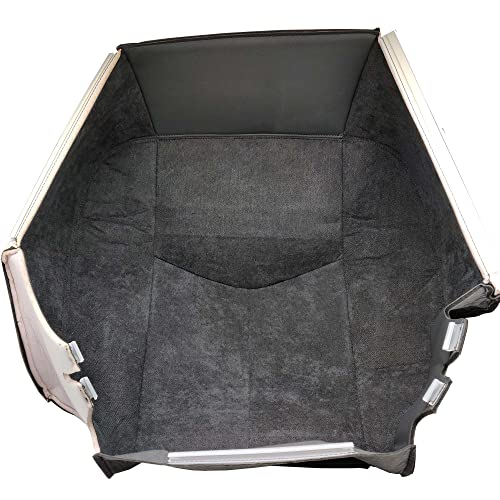 OKAY MOTOR Seat Cover Driver Side Bottom Cloth Seat Cover Gray for 2003-2007 GMC Sierra 1500 2500 3500 1500HD 2500HD SLE SLT - W/o Foam