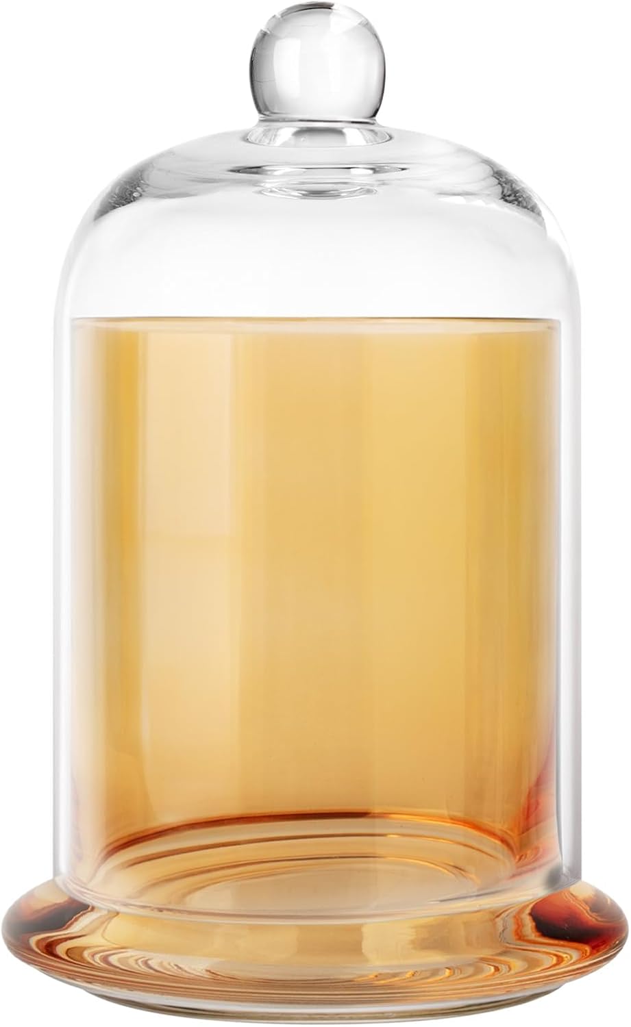 Qtip Holder Glass Apothecary Jars with Lids Bathroom Storage Orange