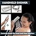 Aolemi Shower Faucet Set Rain Shower System with Handheld Spray Bathroom Shower Combo Rough-in Valve and Shower Trim Kit Included Brushed Nickel 8 Inch Wall Mount Shower Head