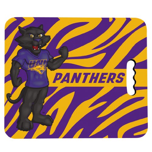 VictoryStore Outdoor Seat Cushions - University of Northern Iowa Stadium Seat Cushion - Zebra Print Design