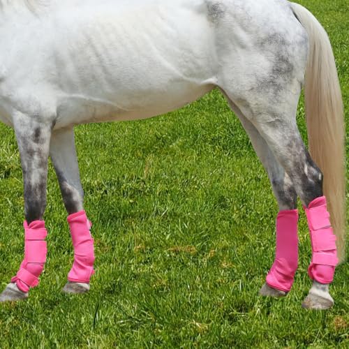 Image of Horse Fly Boots, Mesh Fly Boots for Horse Set of 4, Equine Leg Protection | Breathable Horse Leg Fly Wraps, Horse Leggings Reduce Stomping, Non-Slip Leg Guards for Mini Pony Horse Donkey