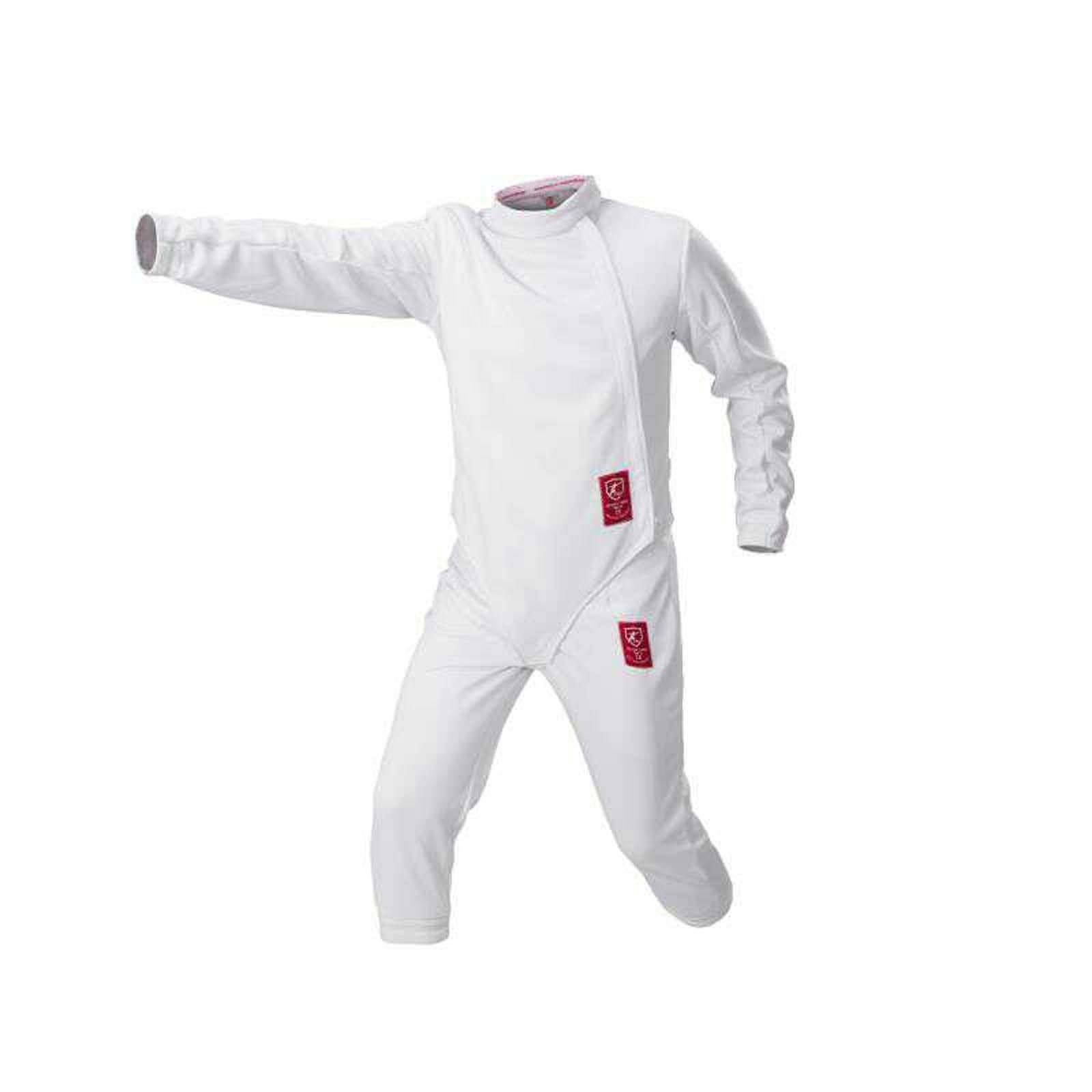 Fechtanzug 3-teiliges Sets 350N Anti-Dorn-Stoff Fechttrainingskleidung Fechttrainingsanzug (Hose/Jacke/Weste) für Rechtshändige Fechter
