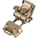 [T.D.Well] ナイトビジョンマウント L4G24 金属製 NVGマウント 専用ケース付き 軽量 サバゲーヘルメット アクセサリー (タン 金属製)