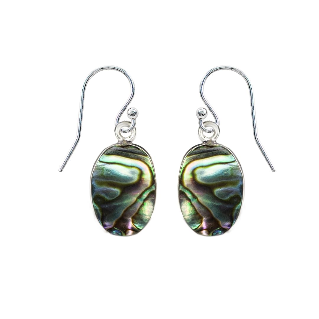 Orecchini in argento sterling con pietra di luna in filigrana