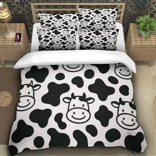 Parure de lit vache anti-acarien et douce contre les allergies