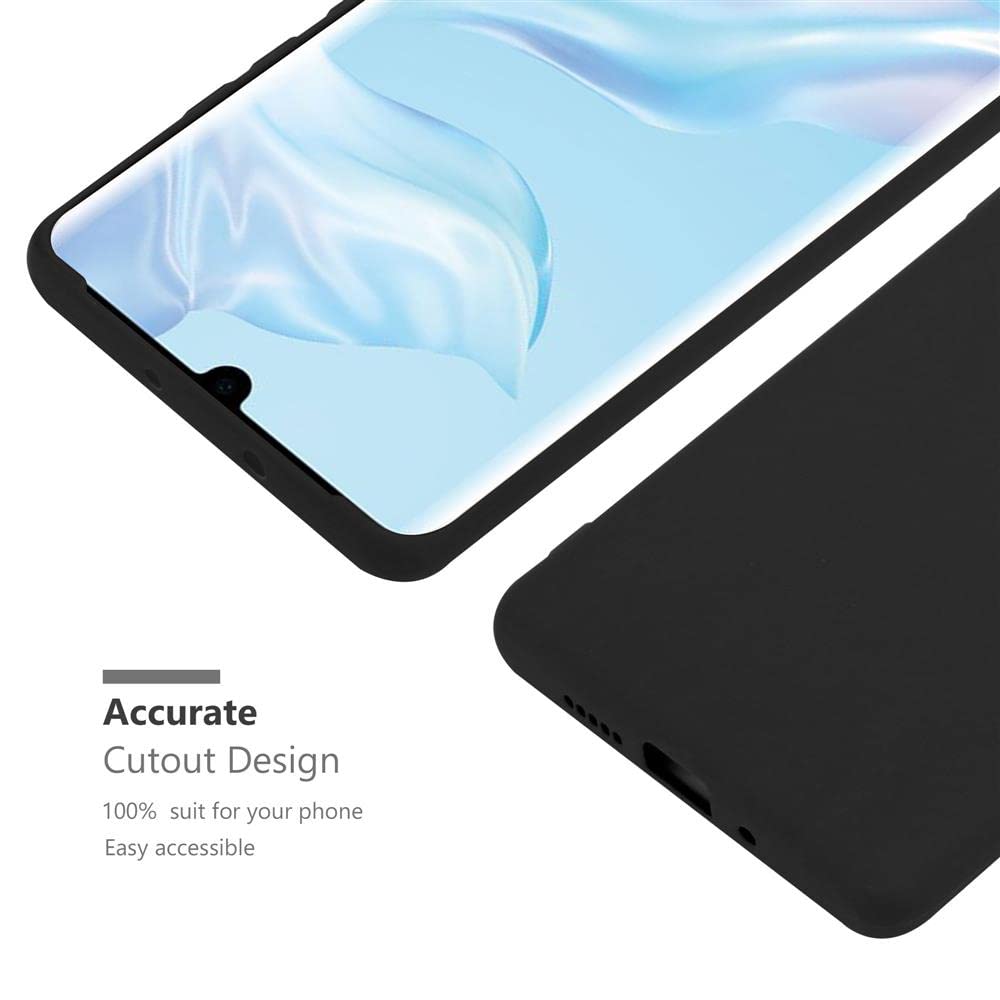 Cadorabo Custodia per Huawei P30 PRO in CANDY NERO - Morbida Cover