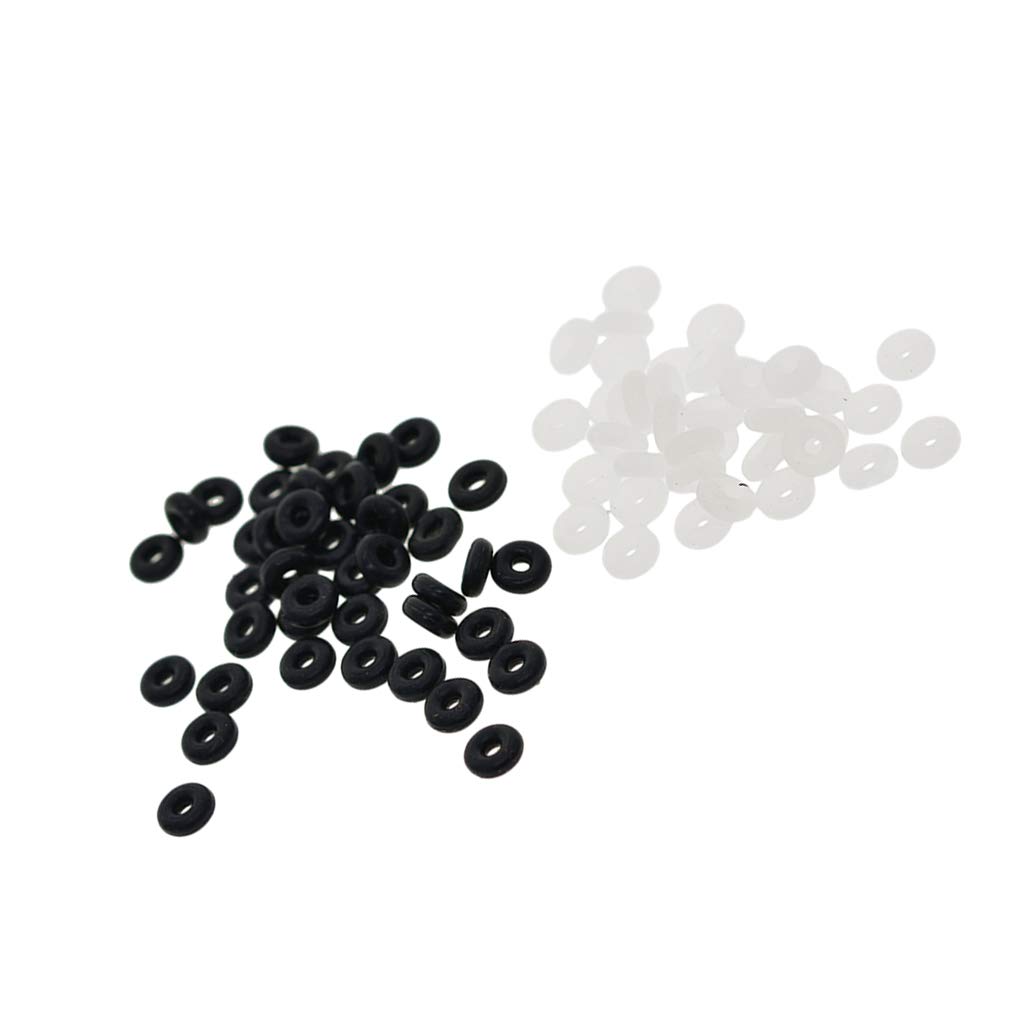 Lot De 80 Stoppeurs Silicone Transparent Pour Bracelets/colliers - Clips De Verrouillage Pour Chaîne Serpent