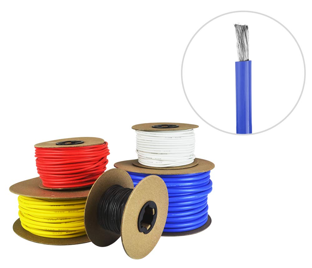 8 AWG Gauge Silicone Wire - Fine Strand Tinned Copper - 25 ft. Green