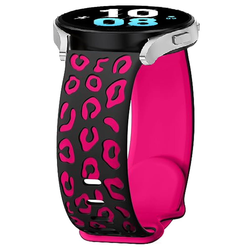 Leopard Cinturini di Ricambio per Garmin Approach S50/S42/S40/S12, 20mm Silicone Sport Bracciali Cinturino per Garmin Forerunner 570 42mm/55/158/165/245/647