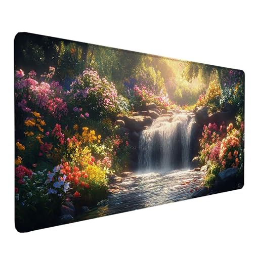 Tapis de souris XXL avec bords cousus et finition haute durabilité