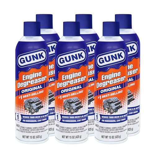 Gunk Engine Degreaser – Original Degreaser Cleaner Spray – Quickly Removes Tough Oil & Grease...
