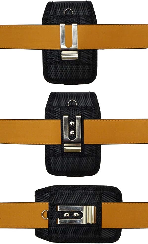 Classic Premium Nylon Pouch Case with Belt Clip for Freestyle Libre -SNK Retail Packaging (V2/Black)