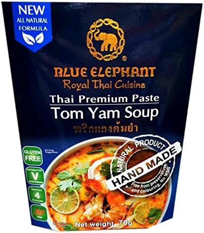 Blue Elephant brand Royal Thai Cuisine TOM YAM SOUP PASTE Wt. 70 g. // BENJAWAN shop