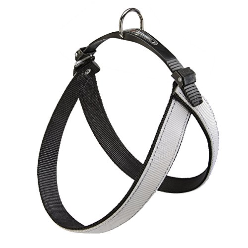 Ferplast Agila Dual 7, Peitoral para Cães, Branco e Preto Ferplast para Cães, GG, Branco e Preto