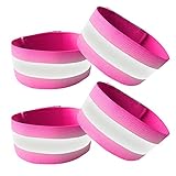 Las bandas reflectantes para brazos están hechas de tela elástica cómoda.