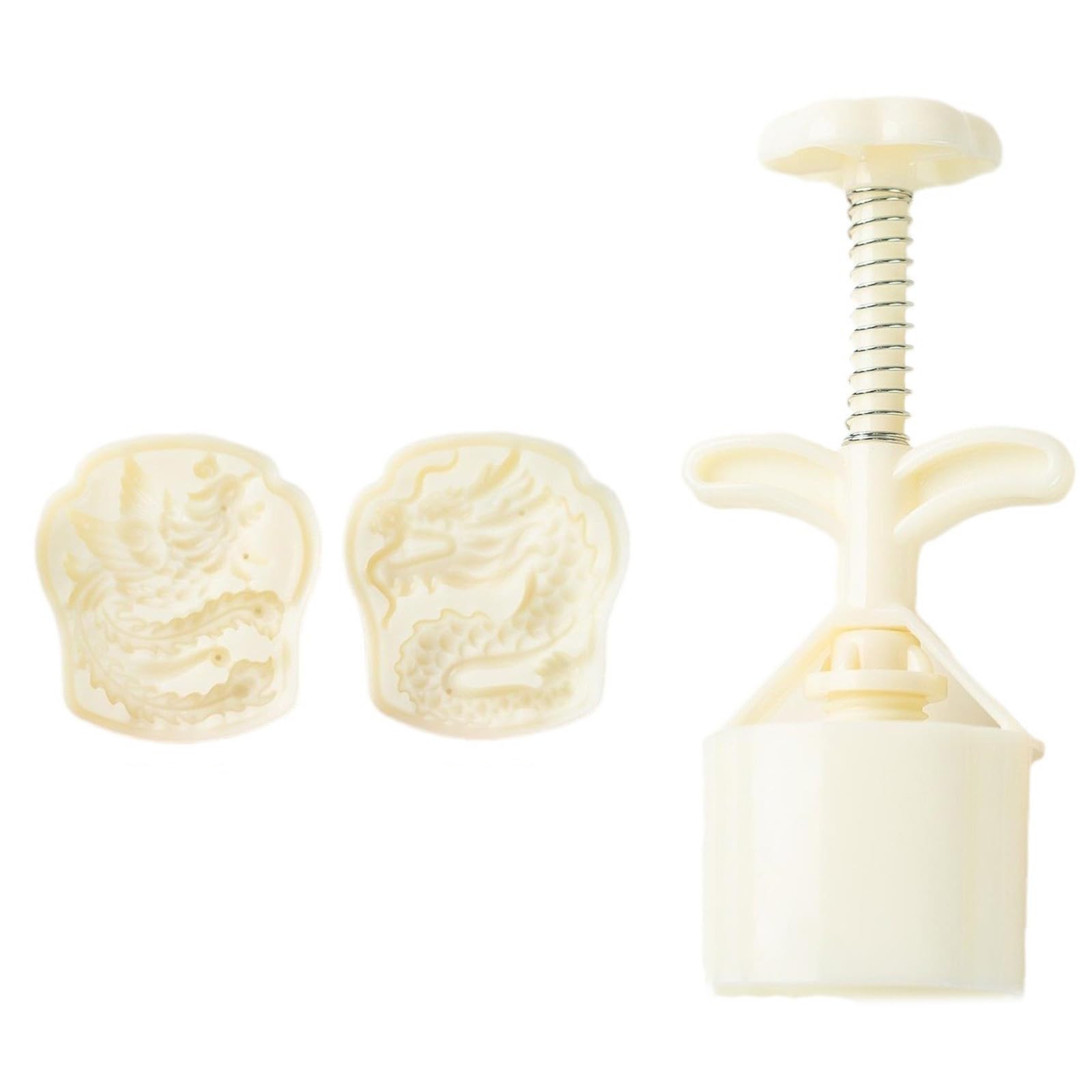 Kalttoy Hand Pressed Mold Cookie Stamp Bean Pastes Cake Molds ABS Pastries Dessert for Baking Enthusiasts Pastris Cookie Tool