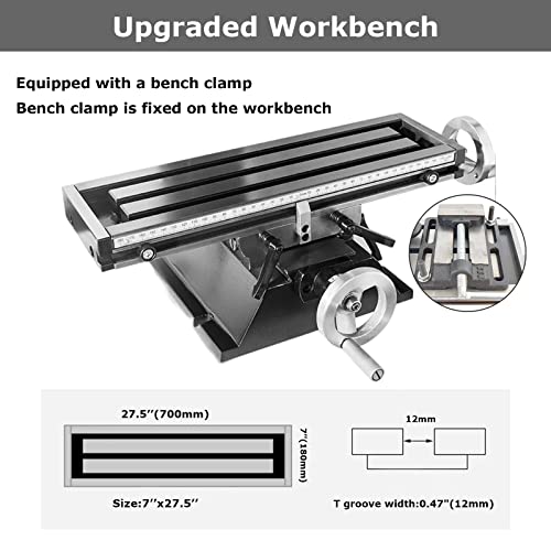 EQCOTWEA R8 Benchtop Mill