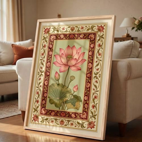 Image of kotart Traditional Art Wall Painting Home Decoration With Frame For Living Room Bed Room Hotel Wall Decor Digital Reprint Engineered Wood (13X17 inch)