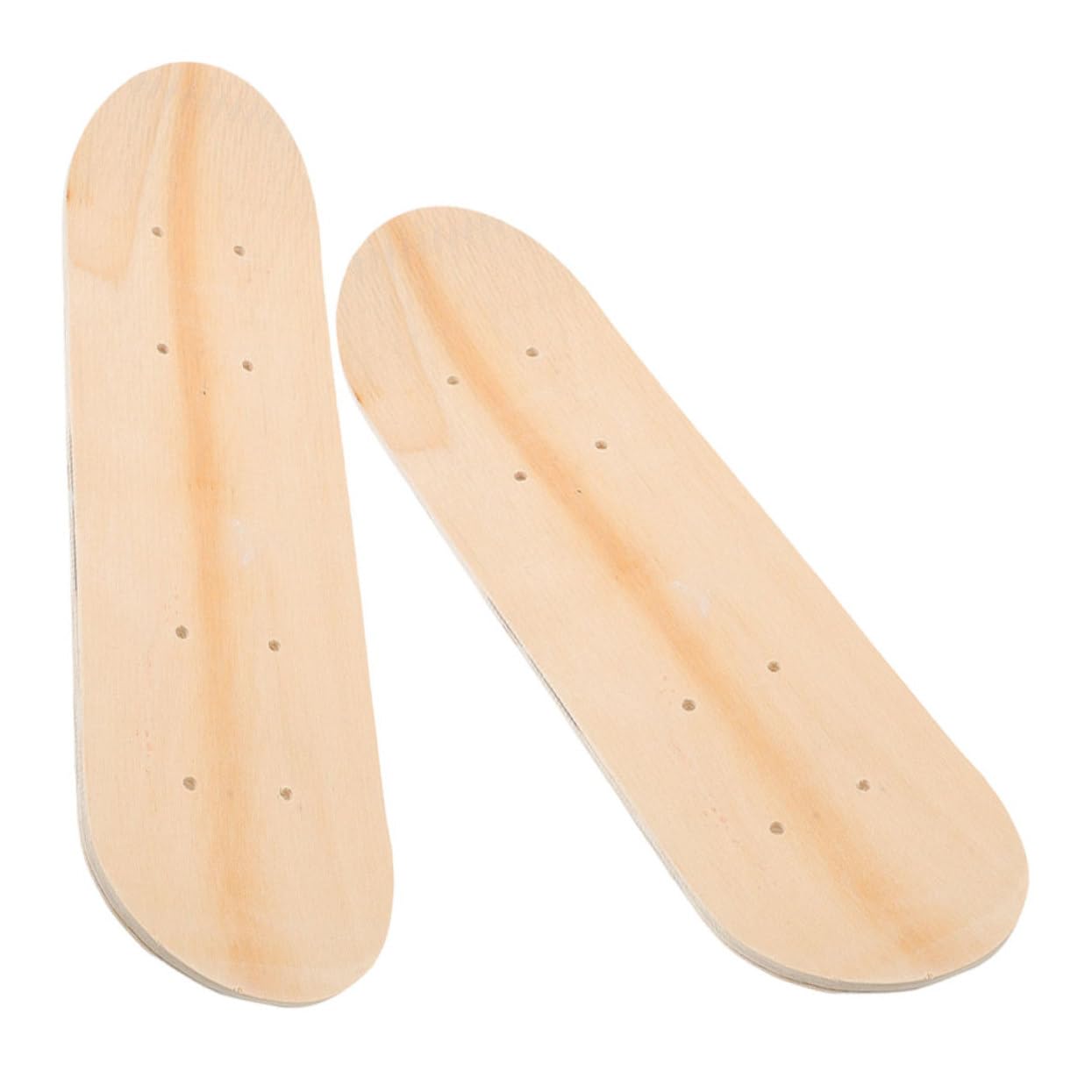 ERINGOGO Unique Wooden Skateboard Deck 2pcs Blank DIY Canvas for Boys and Girls Art Projects
