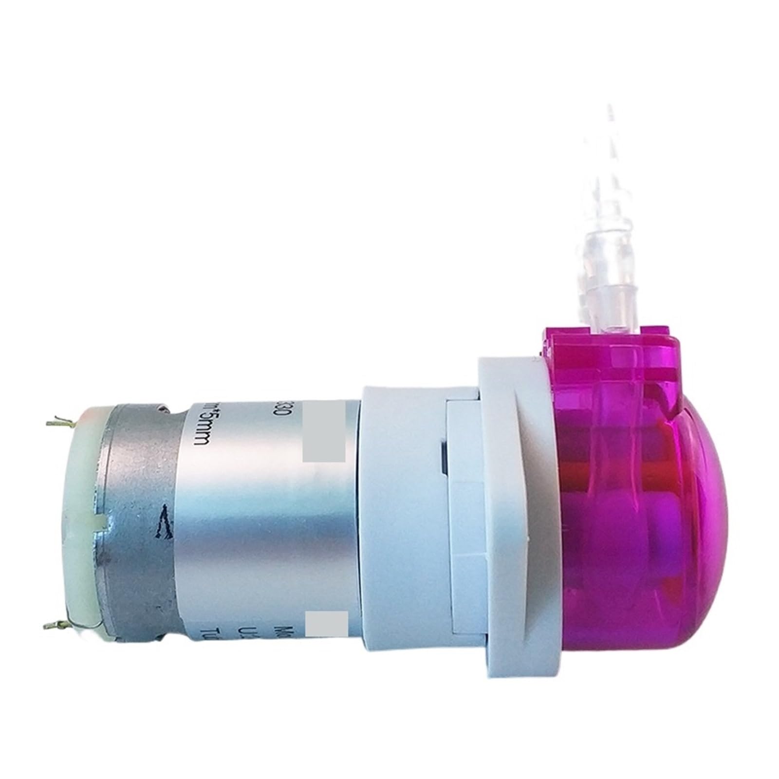 2 mini pompe peristaltiche, dosatrici, autoadescanti liquidi, tubo in silicone per acquario, serbatoio, laboratorio, analisi chimica (24 V, 1 x 3)