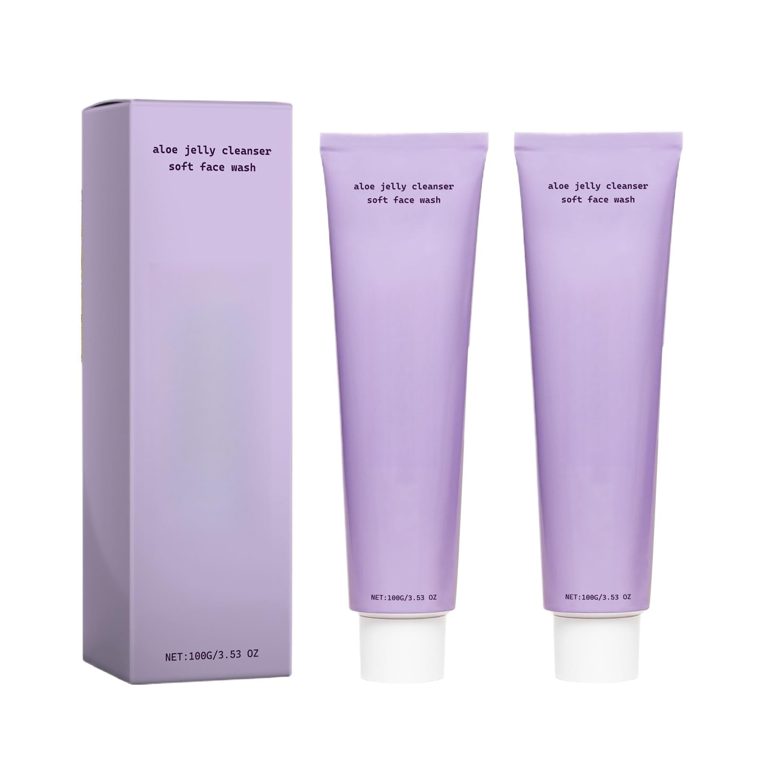 Aloe Vera Facial Cleanser - Gentle Moisturizing Face Wash With Rich Foam, Hydrating & Non-Drying