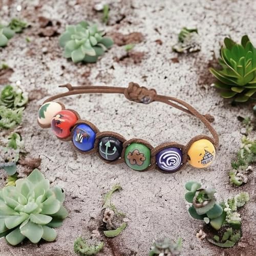 PRINCESS CUTENESS STORE Annabeth Chase Handmade Wooden Bead Greek Demigod Camp Half Blood Percy Jackson Drawstring Bracelet3