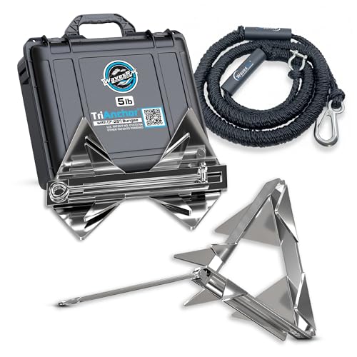 Kit d'ancrage pliable en acier inoxydable WAVESRX pour jet-ski et bateau