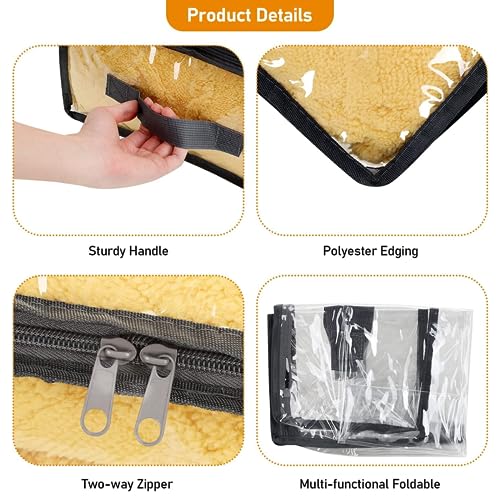 Image of TASMAX Transparent Organizer Clothes Storage Bags for Clothes (26 * 10 * 30cm PACK 5) Transparent Packing Bags Saree Covers with Zip, Packing Covers for Cloth Bags for Storage Zip Bag Dress