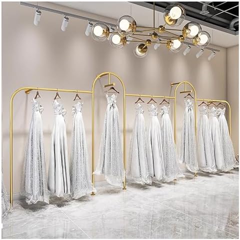 Wall Mounted Clothing Rack - Stylish Metal Garment Display for Boutique Stores, Black Creative Retail Rack, Space-Saving Wall Bracket for Fashion Merchandising