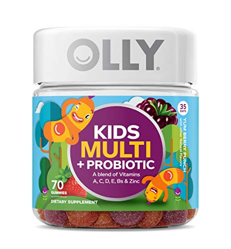 OLLY Kids Multi + Probiotic Gummy Multivitamin, 35 Day Supply (70 Count), Yum