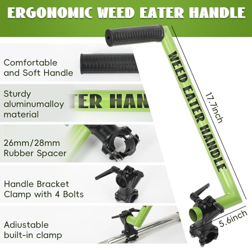 Upgraded Weed Eater Handle, Fit for STIHL/Husqvarna/Echo Trimmer Handle, Adjustable Ergonomic Grip, Anti-Vibration & Rust-Proof Design, Weed Eater Handle Extension for Lawn Care - Image 4
