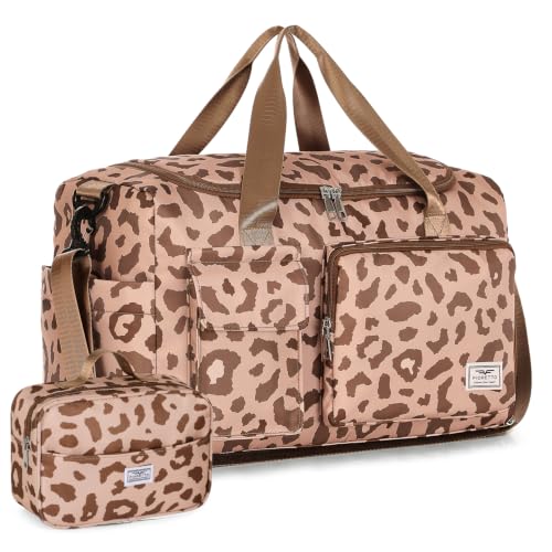 Image of FIORETTO Women's Gym Duffle Bag with Shoes Compartment, 30L Capacity, Ideal for Travel, Gym, Sports, Duffel, Weekender