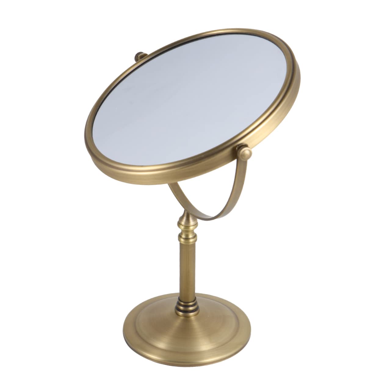 Housoutil Espejo De Maquillaje De Mesa De Doble Cara 1 Unidad 6 Pulgadas 3X Aumento para Mujer Uso Tocador Base Antideslizante