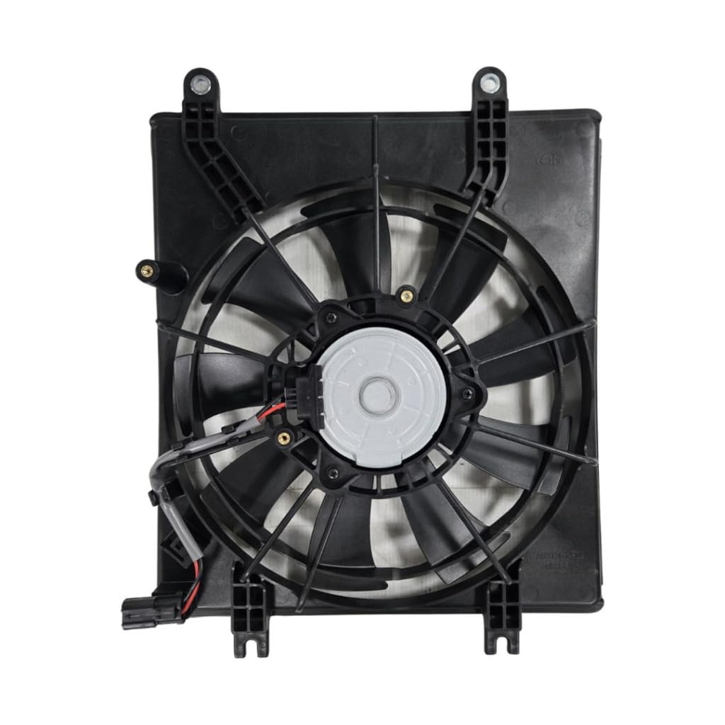 KarParts360 for Honda Accord 2023 2024 2025 A/C Condenser Fan Assembly | Polyamide and Glass Fiber Material | Male Connector | Single Fan | Replacement for HO3113154 | 386116CJH01
