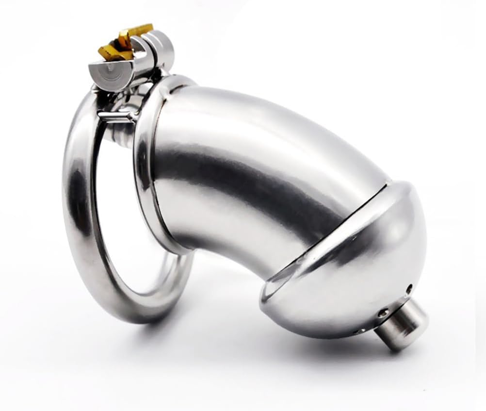 50 mm / 1.9 inch Diameter,Chastity Device, Male Chastity Cage, Penis Ring Sex Toys, Men Steel Chastity Lock