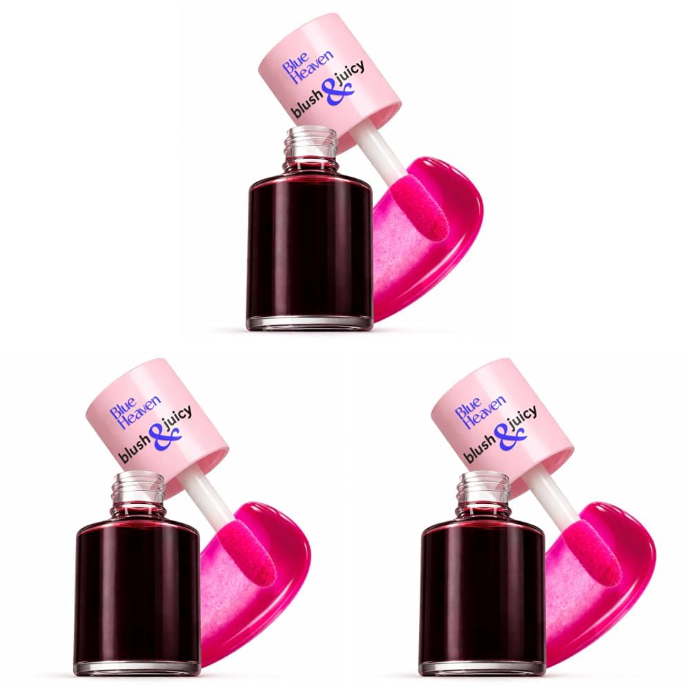 Blue Heaven Blush & Juicy Lip & Cheek Tint Infused with Pomegranate & Strawberry Extract | Multipurpose 3 in 1 Lip Tint | Long Lasting, Water Proof & Hydrating Liquid Blush, Watermelon Juice, 9ml-image-11