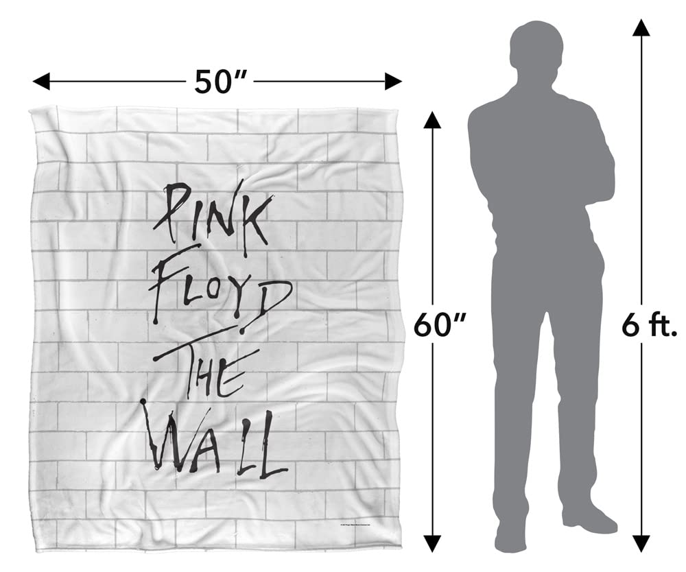 Pink Floyd The Wall Album-Cover, Silky Touch, superweiche Überwurfdecke, 152 x 127 cm
