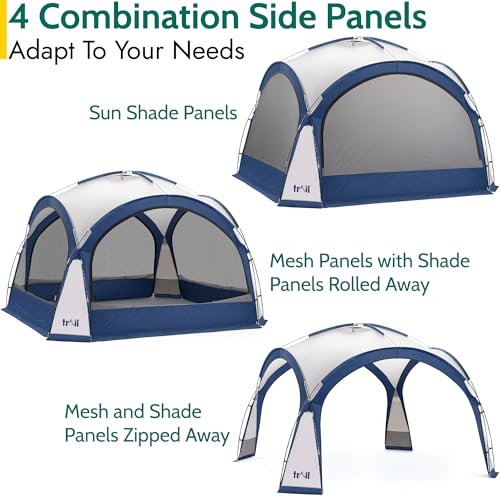 Trail Dome Gazebo with Zip-Away Sides, Carry Bag, 3.5m x 3.5m - Image 4