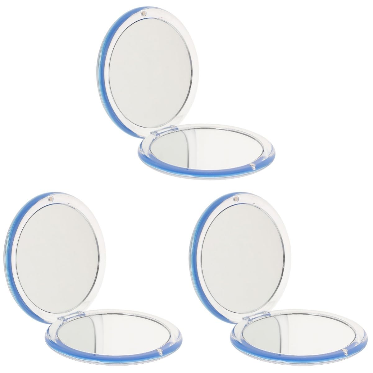 Healeved 3stücke Faltbarer Kosmetikspiegel Facher Vergrößerung Tragbarer Taschenspiegel Im Design Für Unterwegs Für Make-up Und Pflege Leicht Elegant Und Praktisch Für