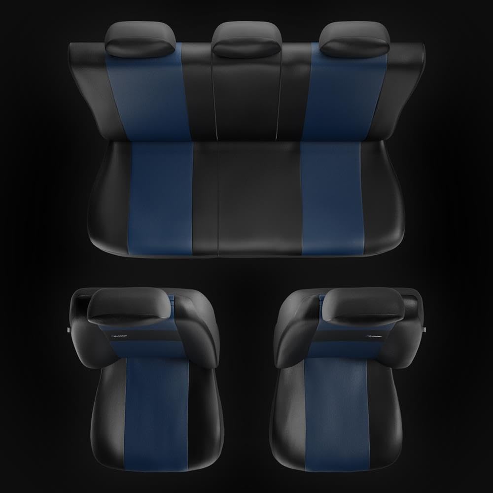 Mossa Fundas Asientos Coche aptas para BMW 5 1995-2024 XL-BL | Berlina, Touring - Berlina, Touring, E39, E60, E61, F10, G30, G31