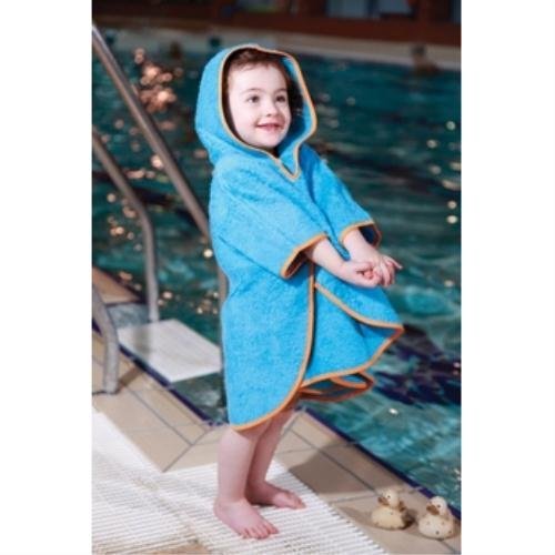 Cuddledry Toddler Swim Poncho (Orange Edge)