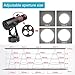 MOUNTAIN_ARK 15W White LED Pin Spot Light, Manual Focus, Adjustable 4 Apertures, for Light Up Mirro Ball, DJ Disco Party Wedding Stage Effect Lighting