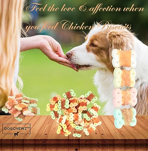 DOGCHEWZ-Chicken-Wrapped-Biscuits-for-Dogs-All-Natural-Ingredients-Free-from-Artificial-Additives-1-LB-Bag-58-62-Pieces - Cucciolini Doodles   DOGCHEWZ-Chicken-Wrapped-Biscuits-for-Dogs-All-Natural-Ingredients-Free-from-Artificial-Additives-1-LB-Bag-58-62-Pieces