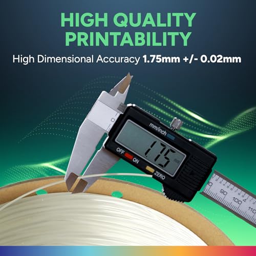 Image of OVERTURE TPU Filament 1.75mm Flexible Roll, 95A Soft 3D Printer Filament, 1kg Spool (2.2 lbs), Fit Most FDM Printer (TPU Transparent)
