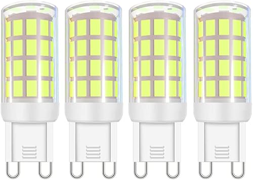 VOKWAK Bombilla LED G9 G9 con base de dos pines para lámpara de araña JCD G9 120 voltios, iluminación para el hogar, 4 W (equivalente a halógeno de VOKWAK Bombilla LED G9 G9 con base de dos pines para lámpara de araña JCD G9 120 voltios, iluminación para el hogar, 4 W (equivalente a halógeno de